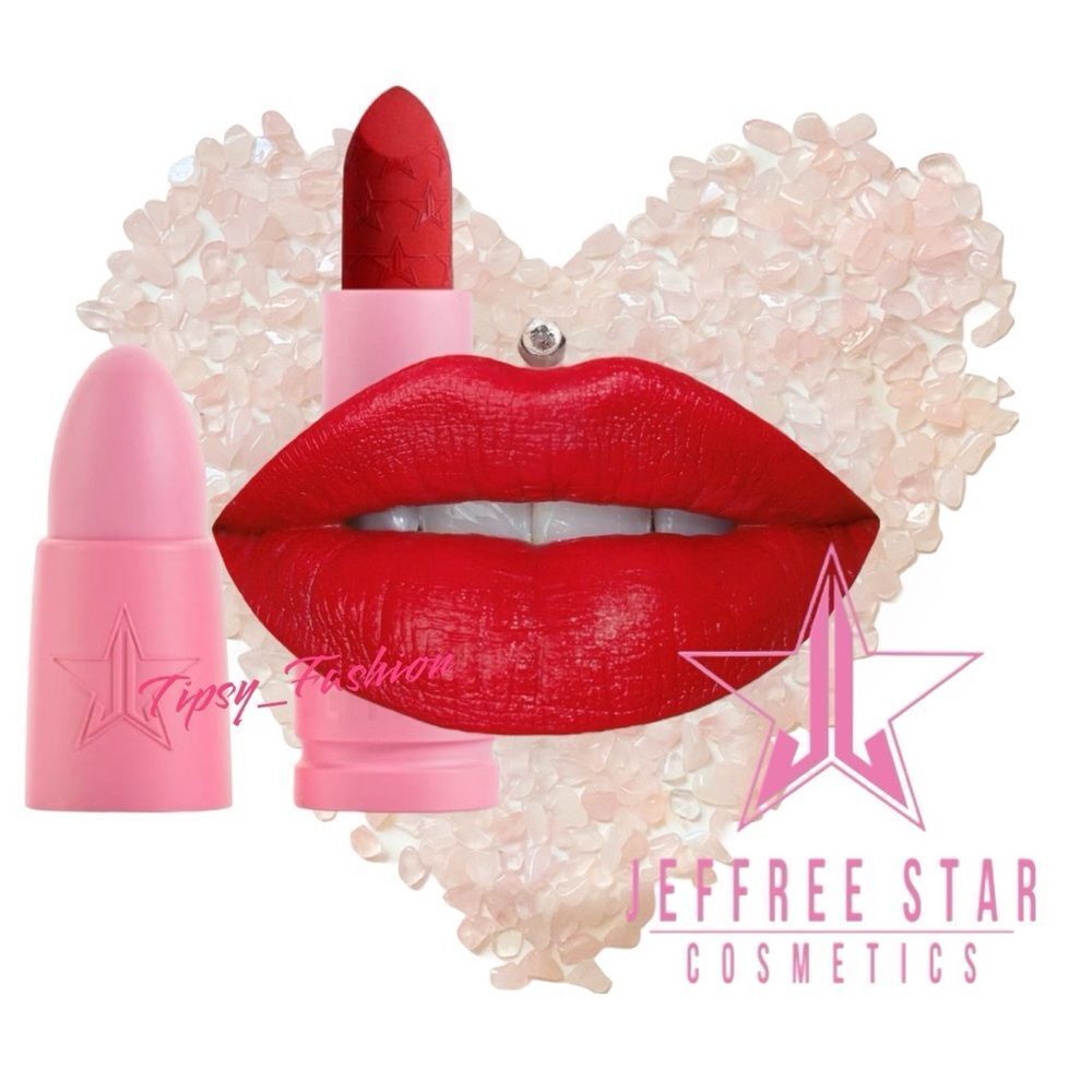 Jeffree Star Red Affair Velvet Trap Red Matte Lipstick NIB